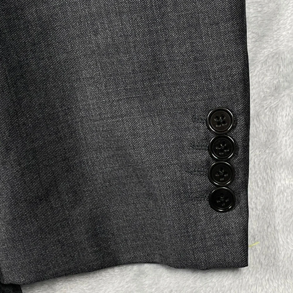 Emporio Armani G Line Blazer Mens 56 Charcoal Super 130s Virgin Wool W1VGUD